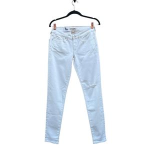 Levi’s Made & Crafted Pins Skinny White Distressed Knee Jeans 28 NWT